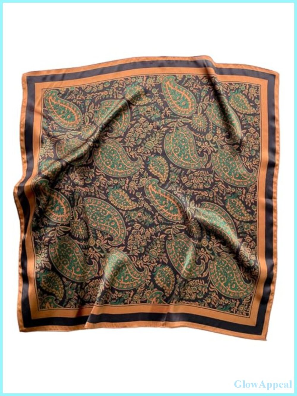 XL 43 Inch Square Scarf Silk Feeling Satin Wrap Headscarf Hair Wrap